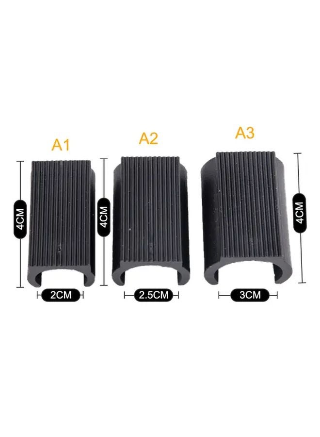 Model A2 Heavy Duty U Shaped Chair Leg Pads Non Slip Tube Caps Anti Tilt Damper Floor Protectors - Image 3
